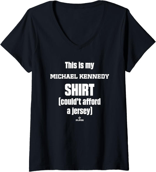 Womens This Is My Shirt Michael Kennedy Prospect Baseball Fan Gear V-Neck