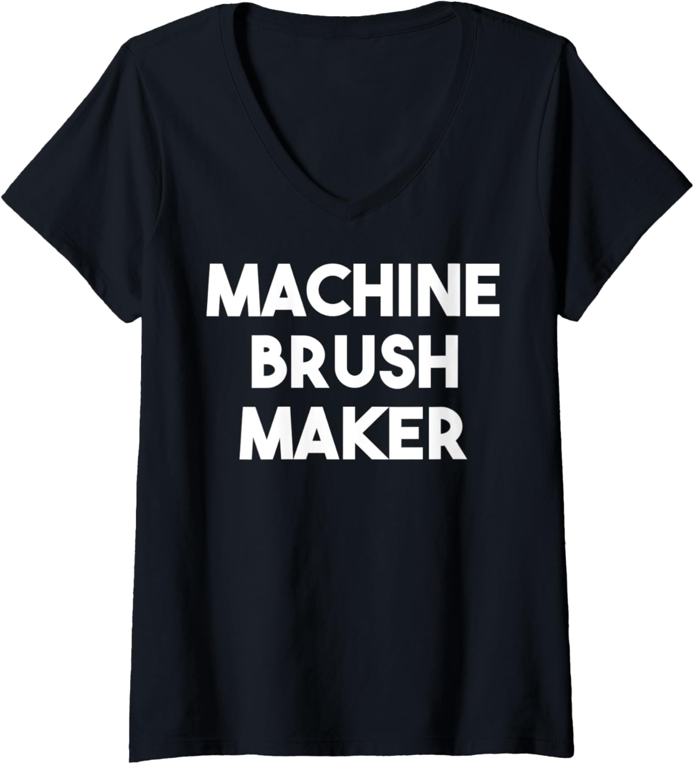Womens Machine Brush Maker V-Neck