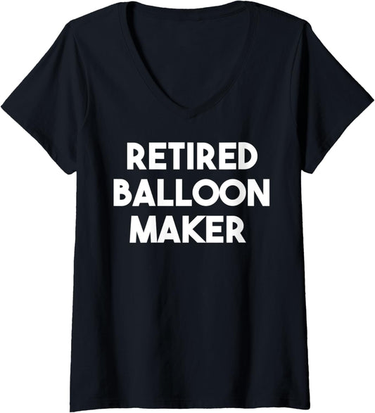 Womens Retired Balloon Maker V-Neck