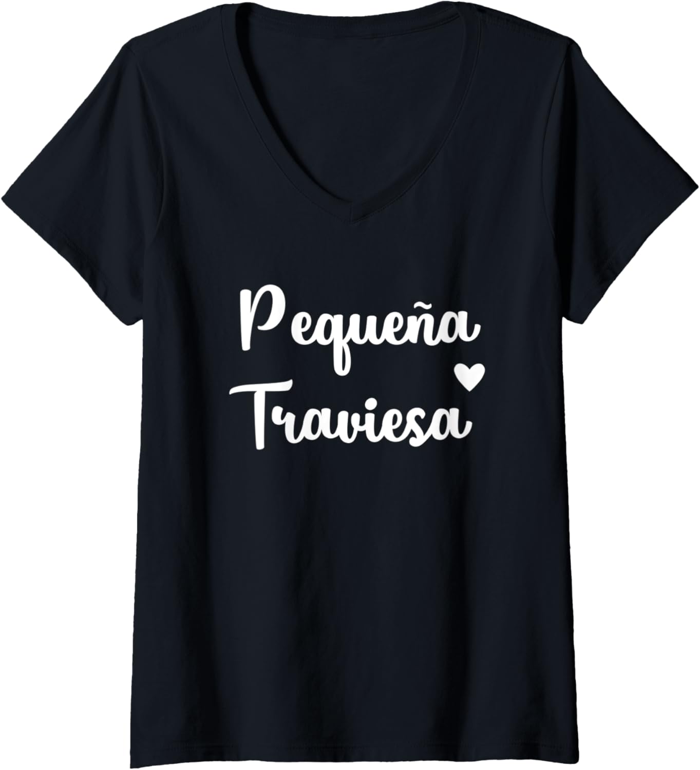 Womens Pequena Traviesa Latina Women Troublemaker V-Neck