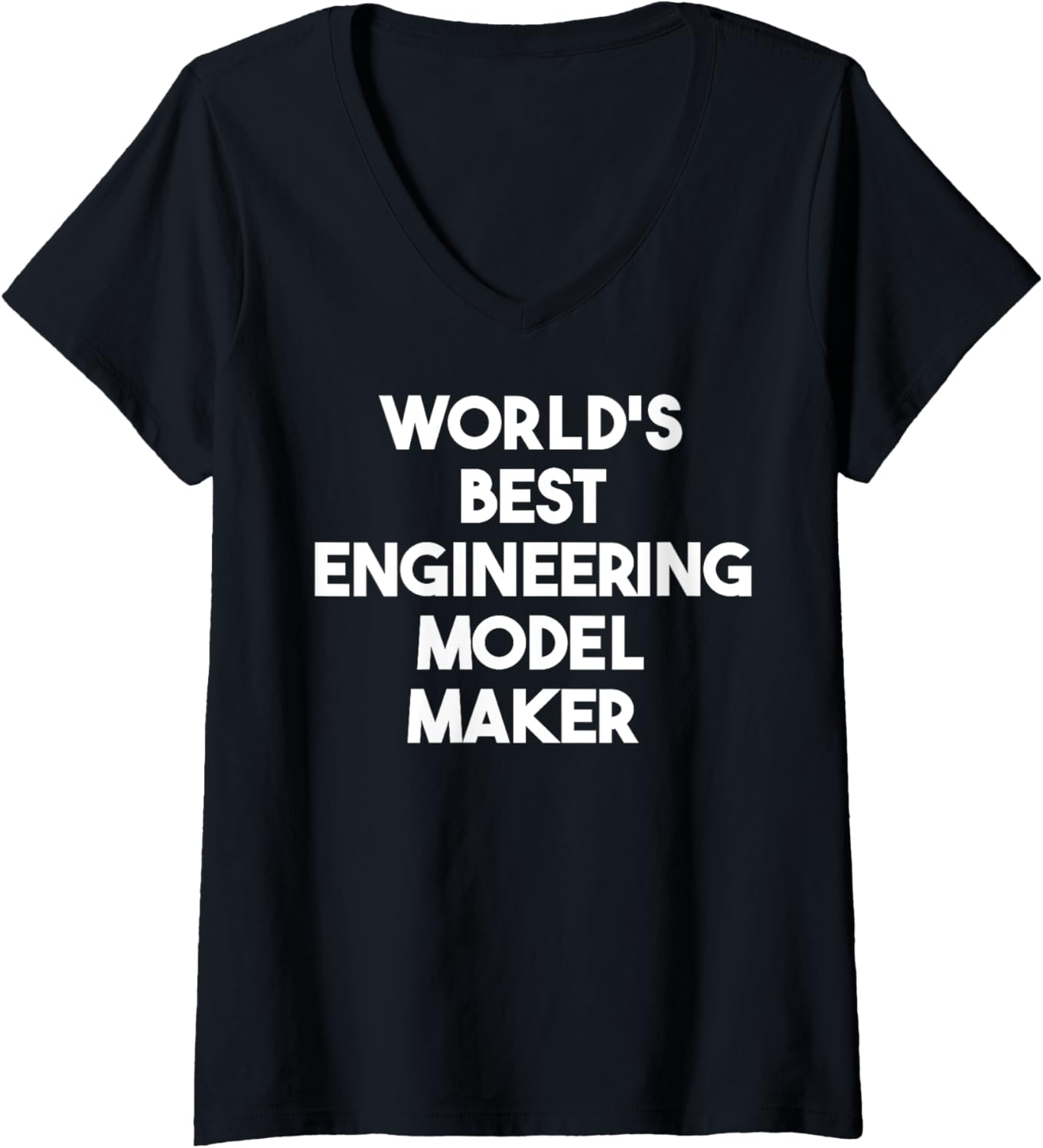 Womens World's Best Engineering Model Maker V-Neck