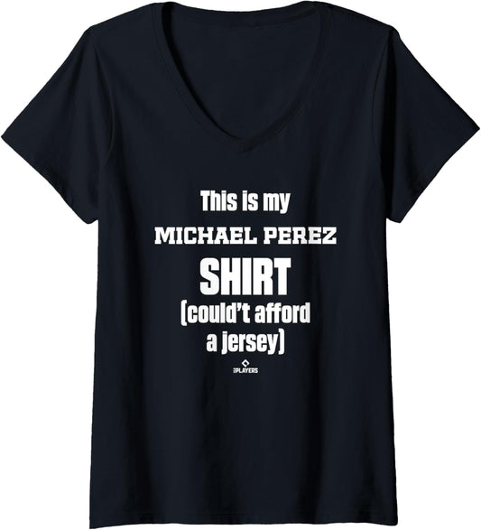 Womens This Is My Shirt Michael Perez Prospect Baseball Fan Gear V-Neck