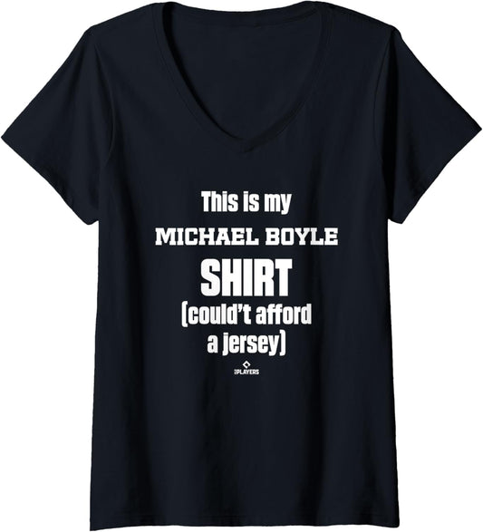 Womens This Is My Shirt Michael Boyle Prospect Baseball Fan Gear V-Neck