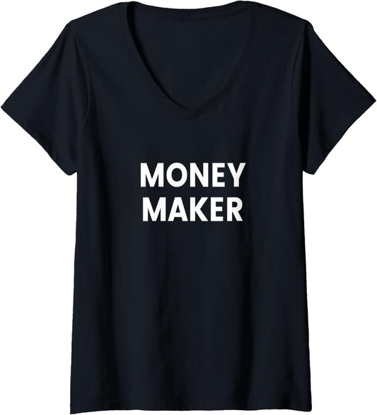 Womens Money Maker V-Neck