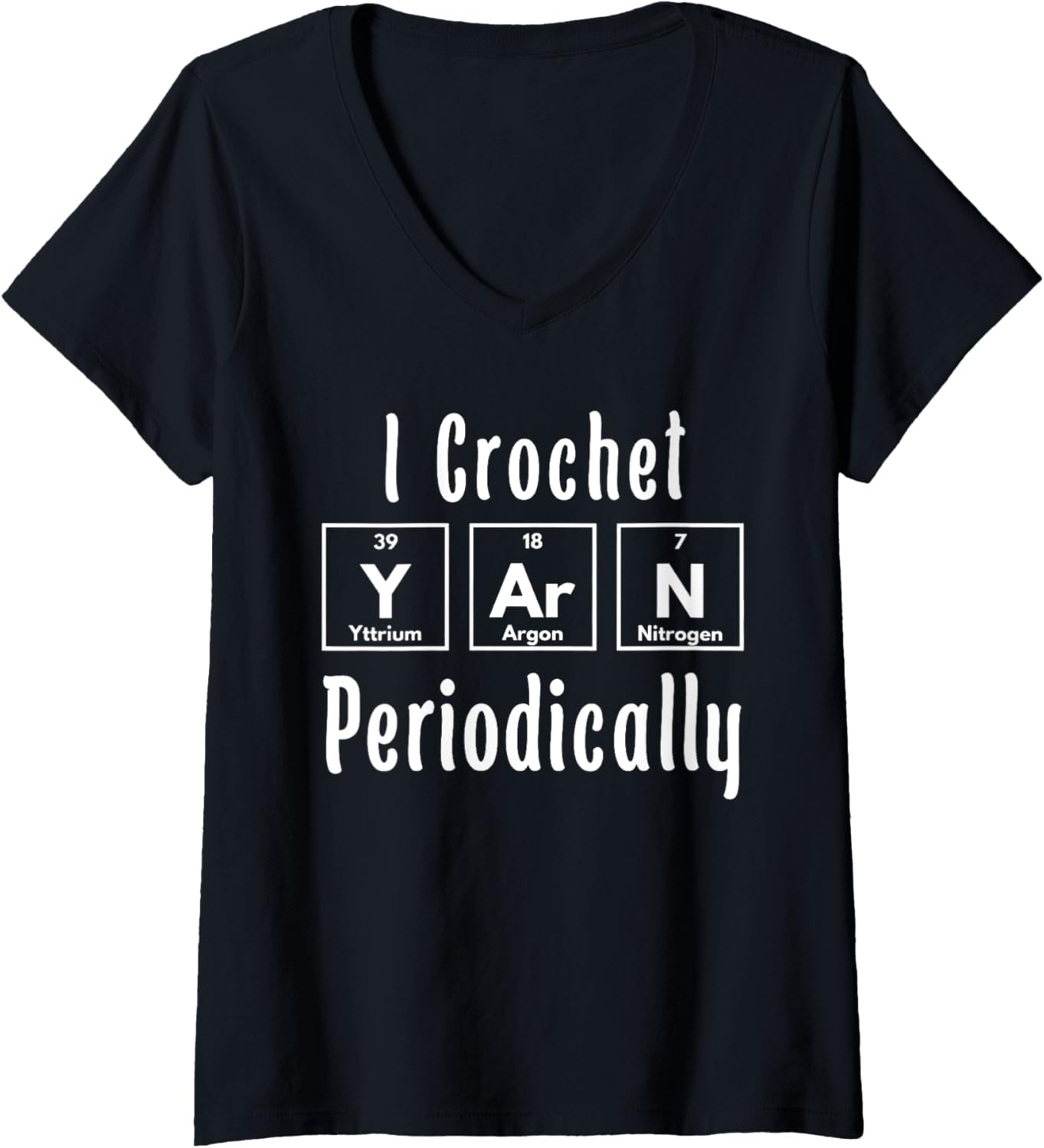 Crochet Periodically Crochet Crochet Crochet Yarn Lover V-Neck
