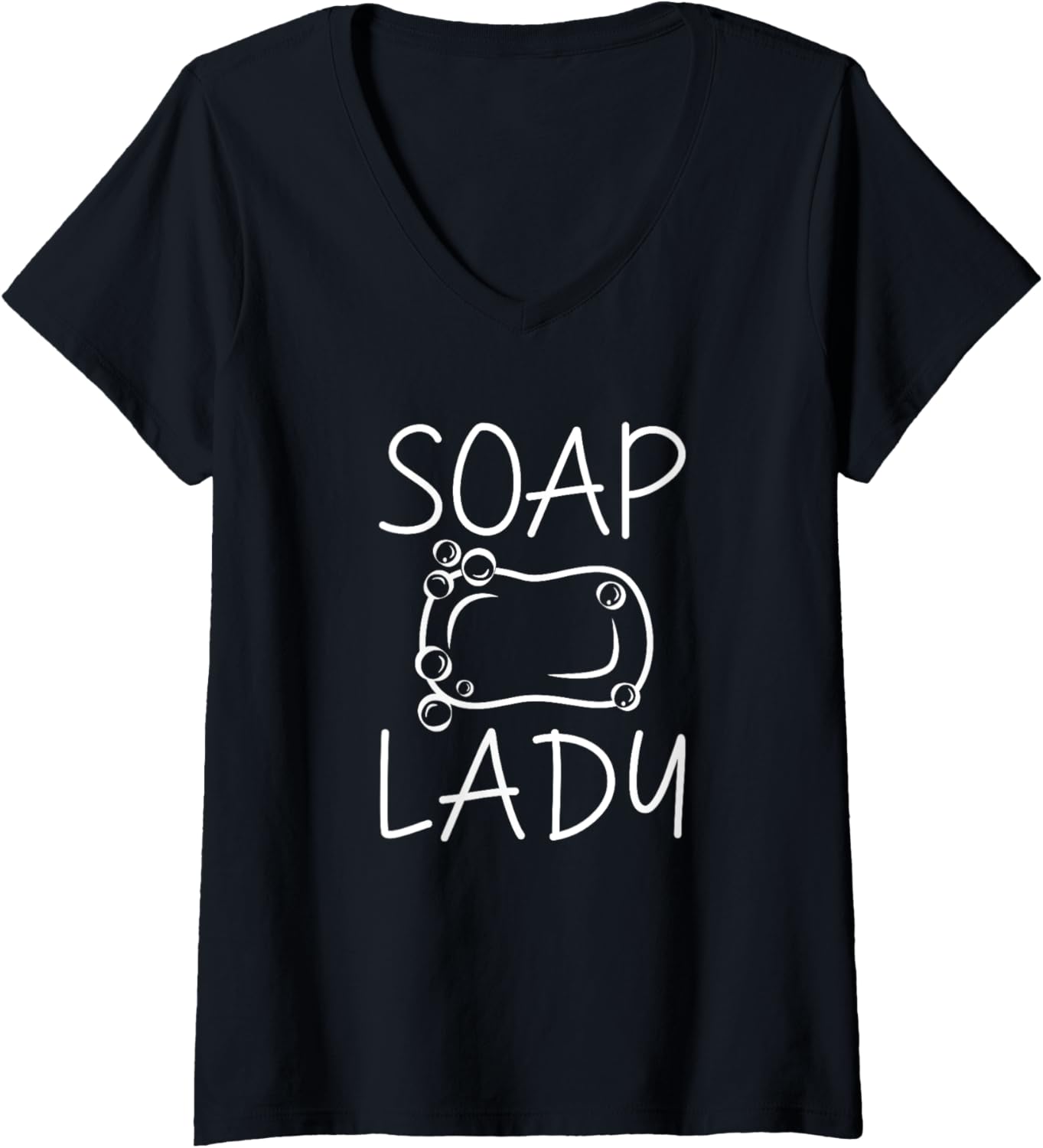 Womens Soap Lady Soap Making Soap Maker V-Neck