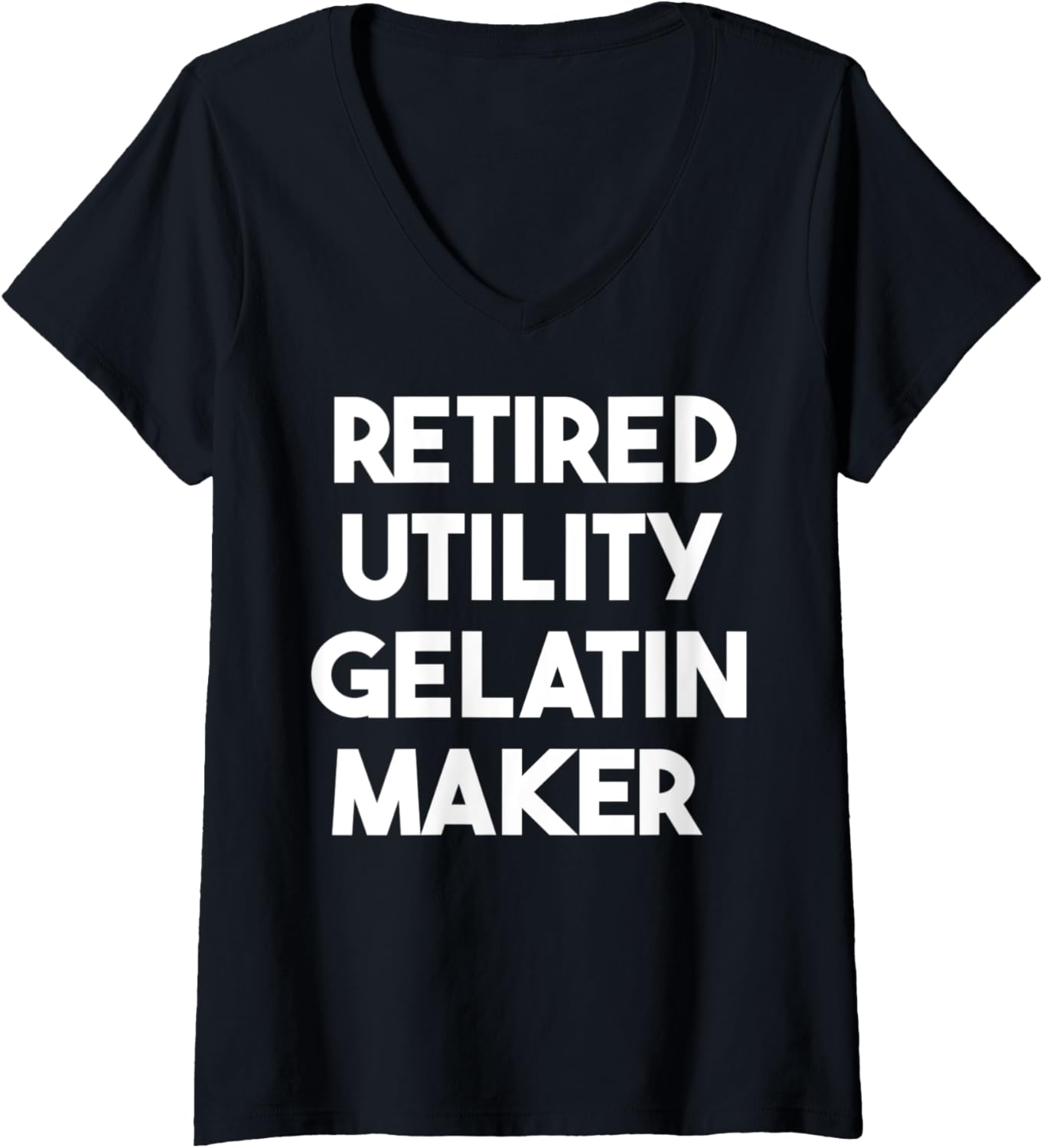 Womens Retired Utility Gelatin Maker V-Neck