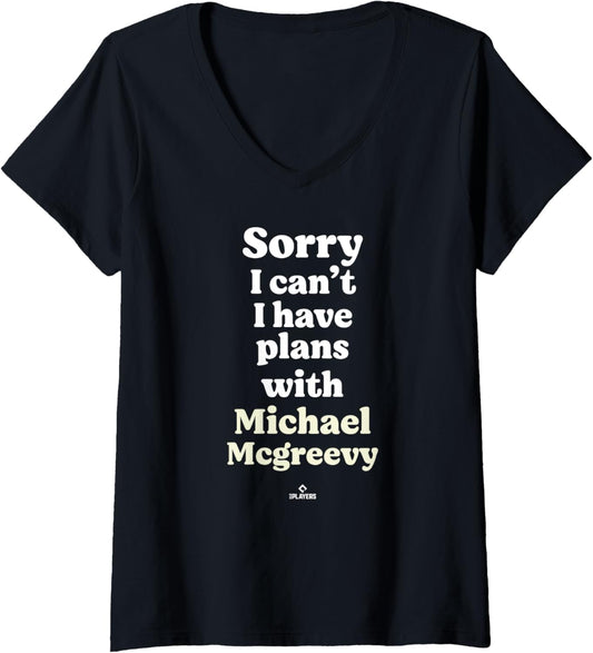 Womens Michael McGreevy Prospect Baseball Fan Gear V-Neck