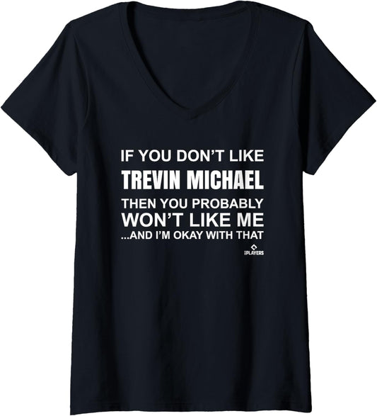 Womens Trevin Michael Prospect Baseball Fan Gear V-Neck