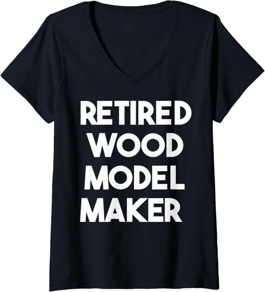 Retired Wood Model Maker V-Neck