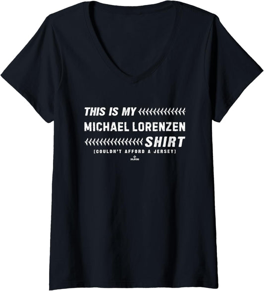 Womens This Is My Shirt for Michael Lorenzen Kansas City Baseball V-Neck