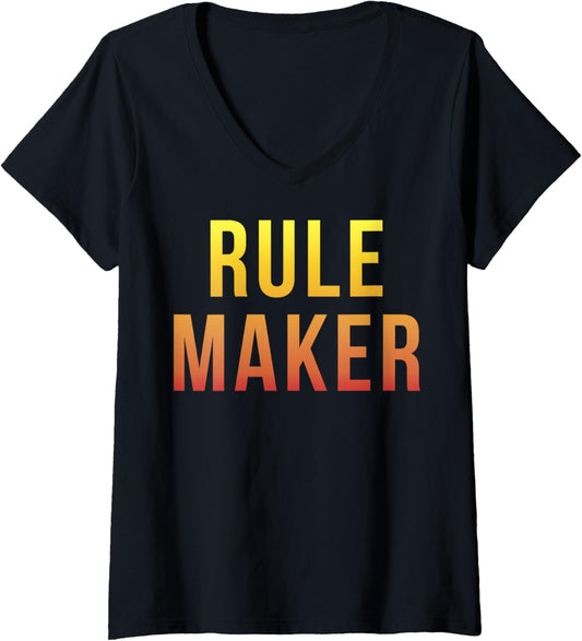 Womens Trendy Rule Maker Colour Gradient V-Neck