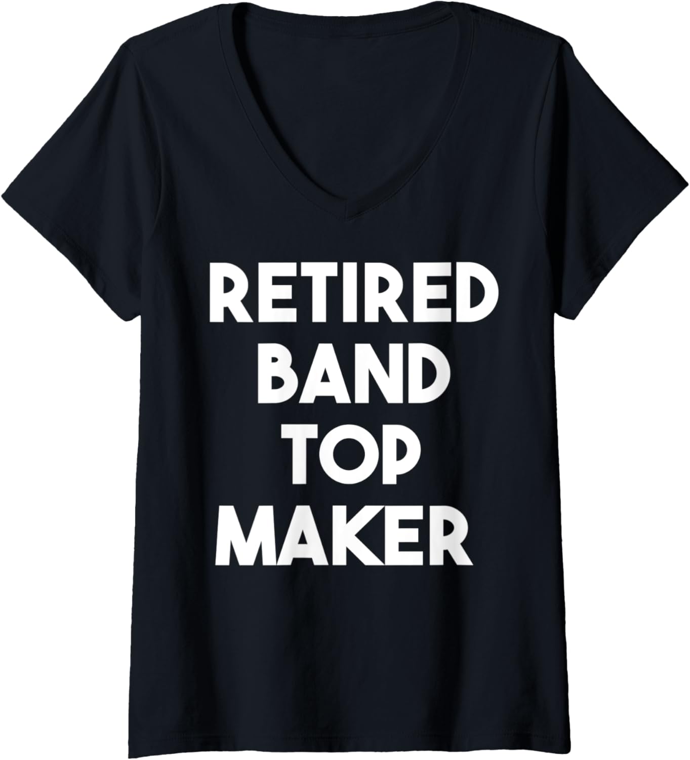 Womens Retired Band Top Maker V-Neck