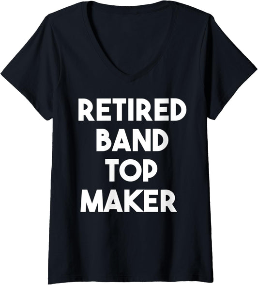 Womens Retired Band Top Maker V-Neck