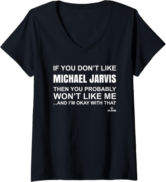 Womens Michael Jarvis Prospect Baseball Fan Gear V-Neck