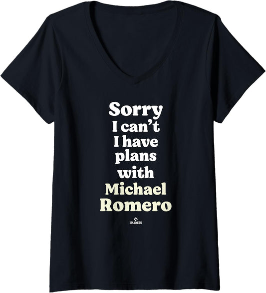 Womens Michael Romero Prospect Baseball Fan Gear V-Neck