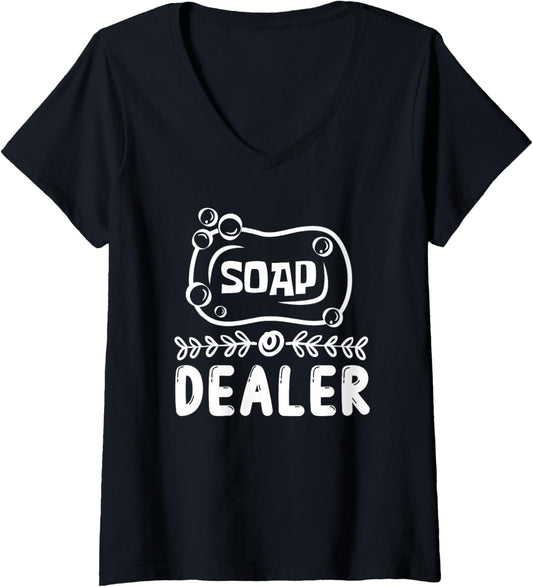 Womens Soap Dealer Soap Making Soap Maker V-Neck