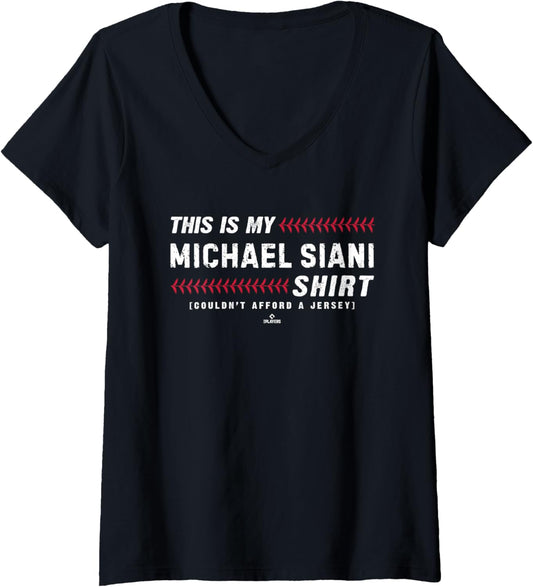 Womens This Is My Shirt for Michael Siani St Louis Baseball MLBPA V-Neck