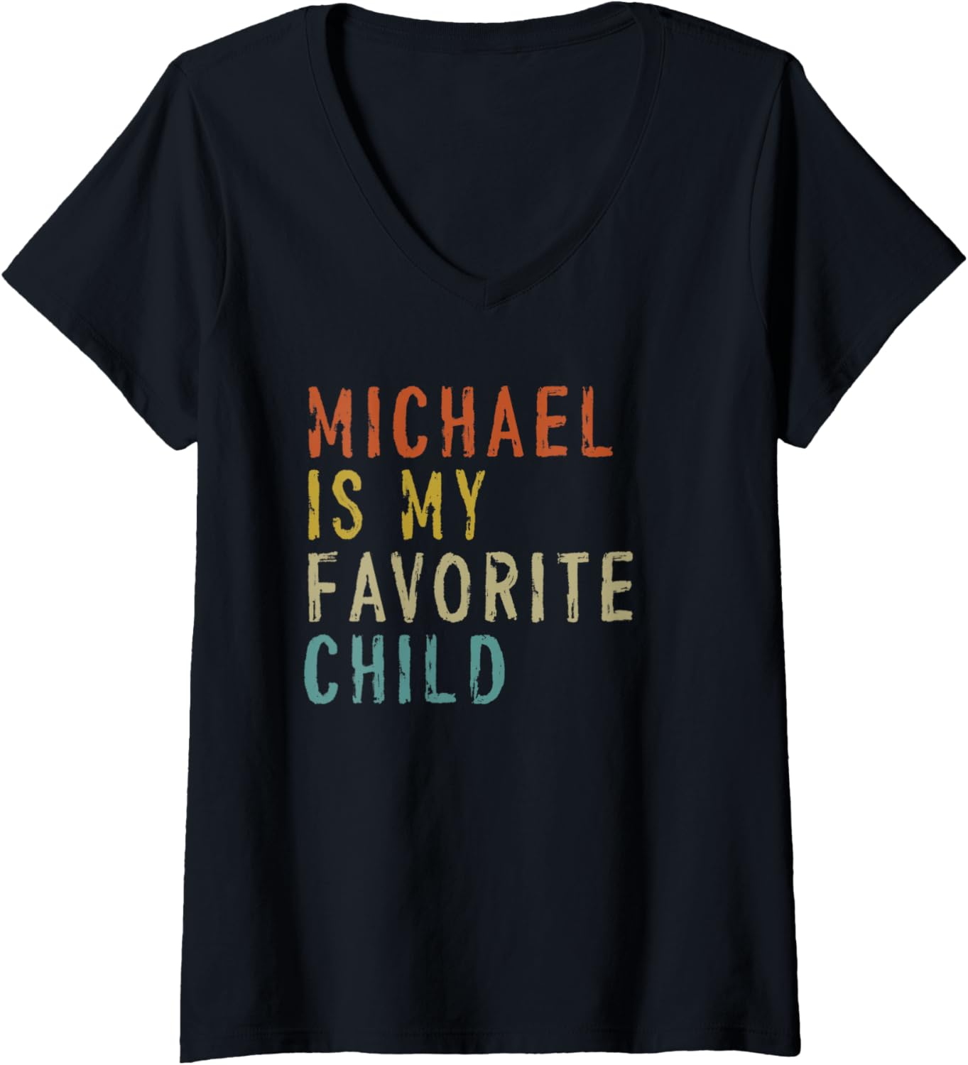 Womens Michael Is My Favorite Child Shirt From Joe Father's Day V-Neck