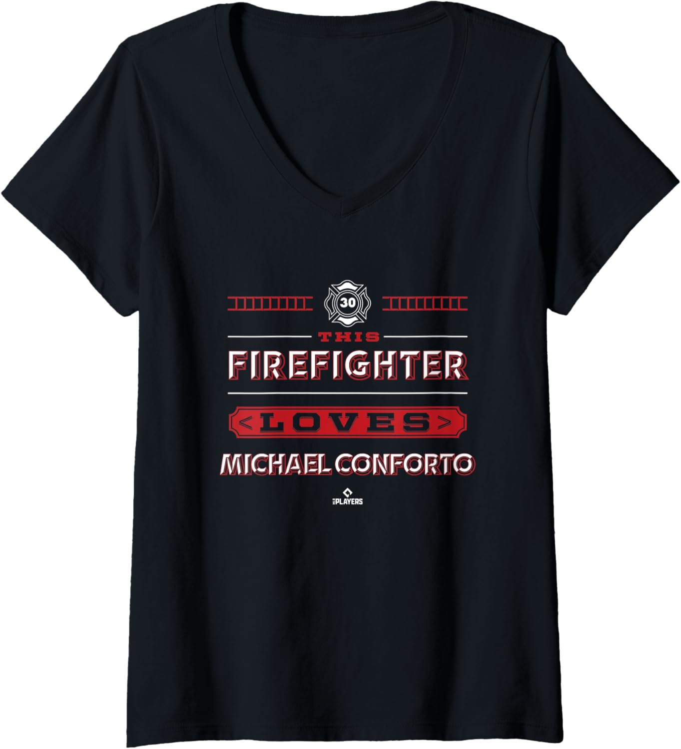 Womens This Firefighter Loves Michael Conforto V-Neck