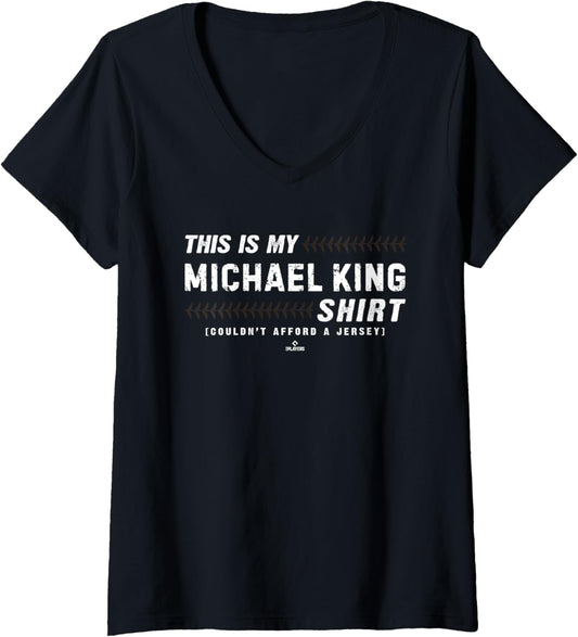 Womens This Is My Shirt for Michael King San Diego Baseball MLBPA V-Neck