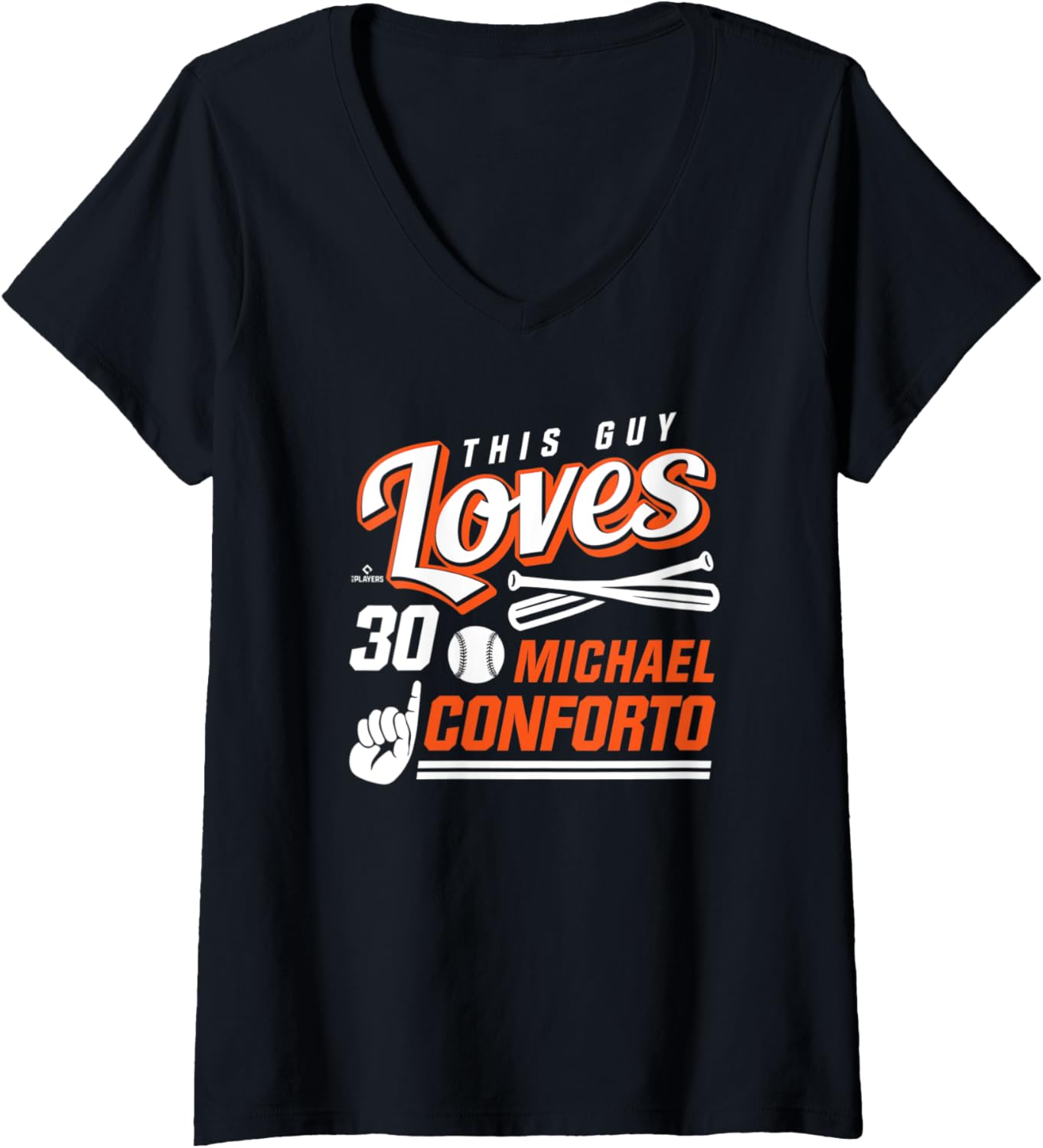Womens This Guy Loves Michael Conforto V-Neck