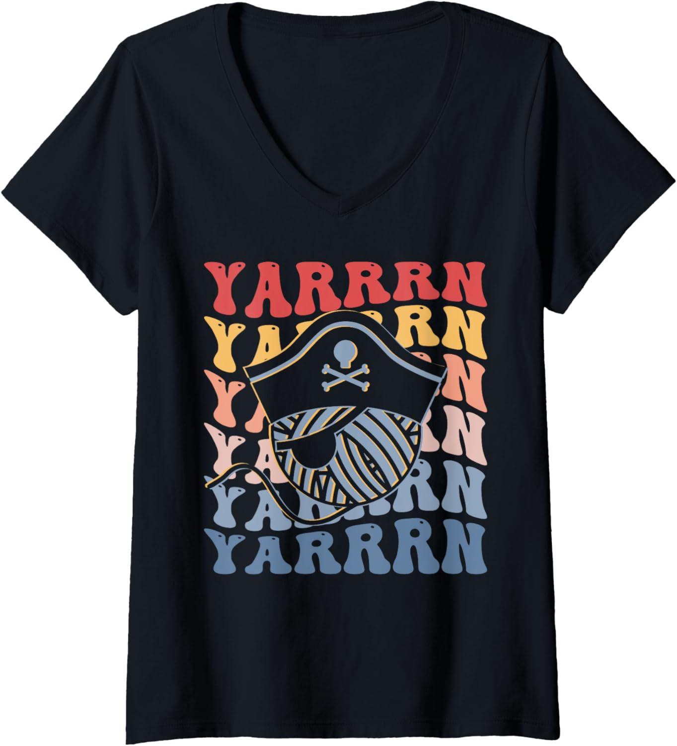Yarrrn Groovy Crochet Lover Knitting Yarn Pirate V-Neck