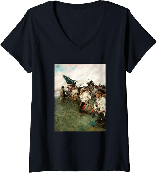 Womens Howard Pyle's The Nation Makers V-Neck