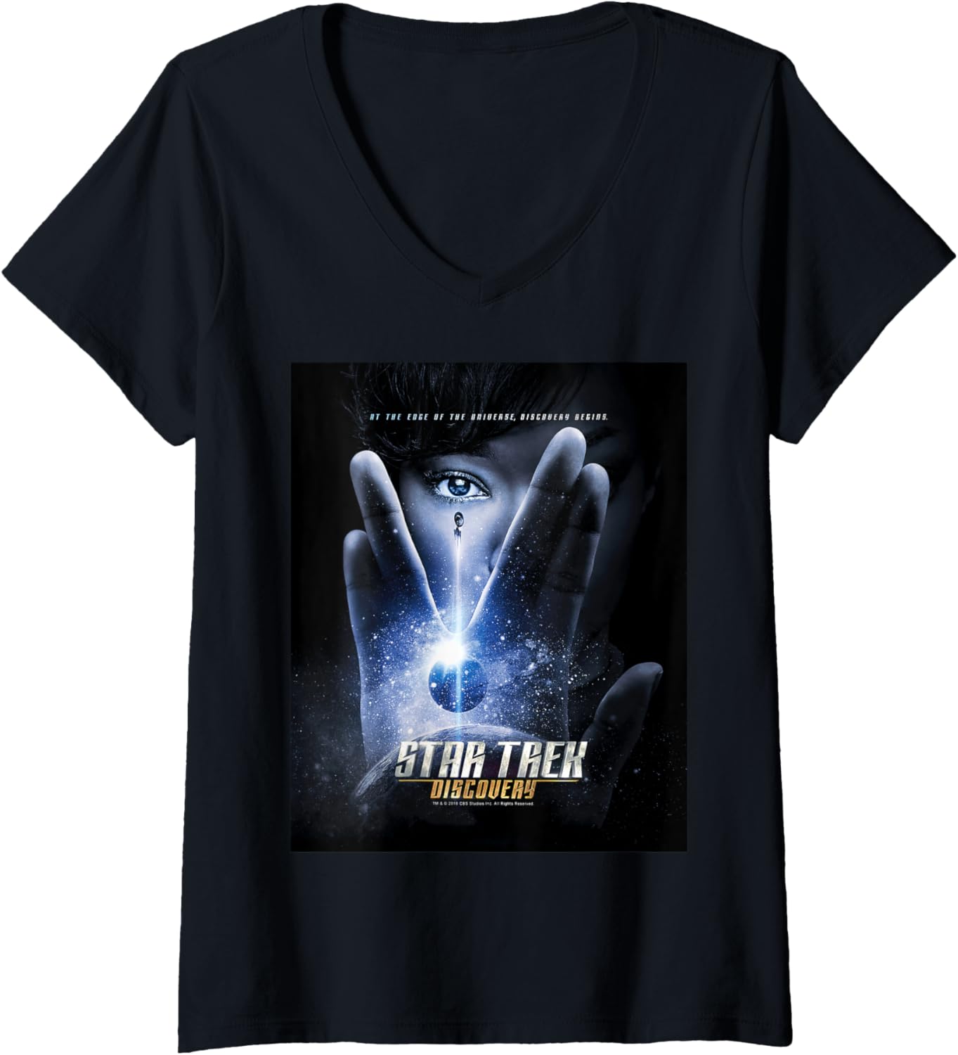 Star Trek: Discovery Michael Burnham Salute Poster V-Neck