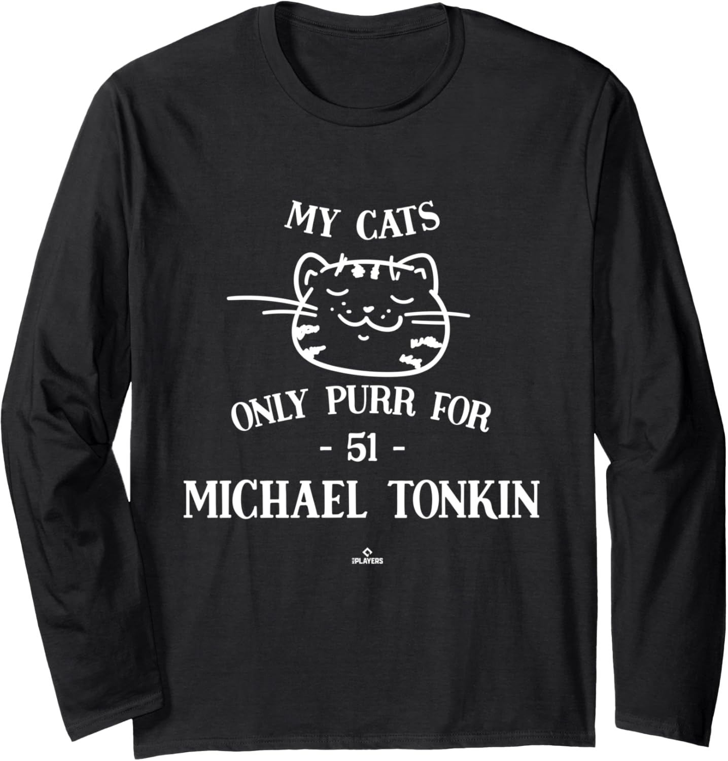 Cat Lovers for Michael Tonkin Atlanta MLBPA Long Sleeve
