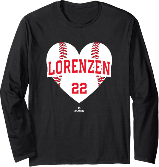 Baseball Heart Michael Lorenzen Philadelphia MLBPA Long Sleeve