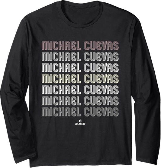 Retro Repeat Michael Cuevas Prospect Baseball Fan Gear Long Sleeve