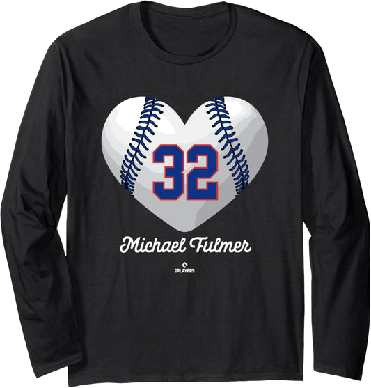 Baseball Heart Number Michael Fulmer Chicago MLBPA Long Sleeve