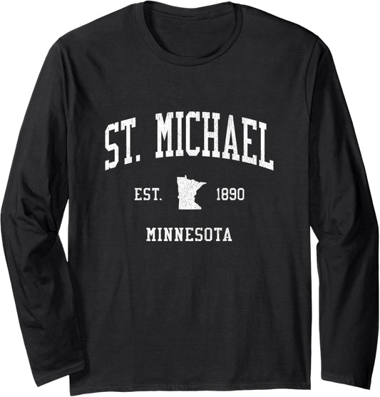 St. Michael MN Vintage Athletic Sports JS01 Long Sleeve