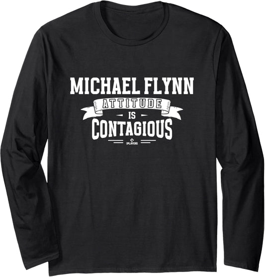 Attitude Is Contagious Michael Flynn Prospect Baseball Fan Long Sleeve