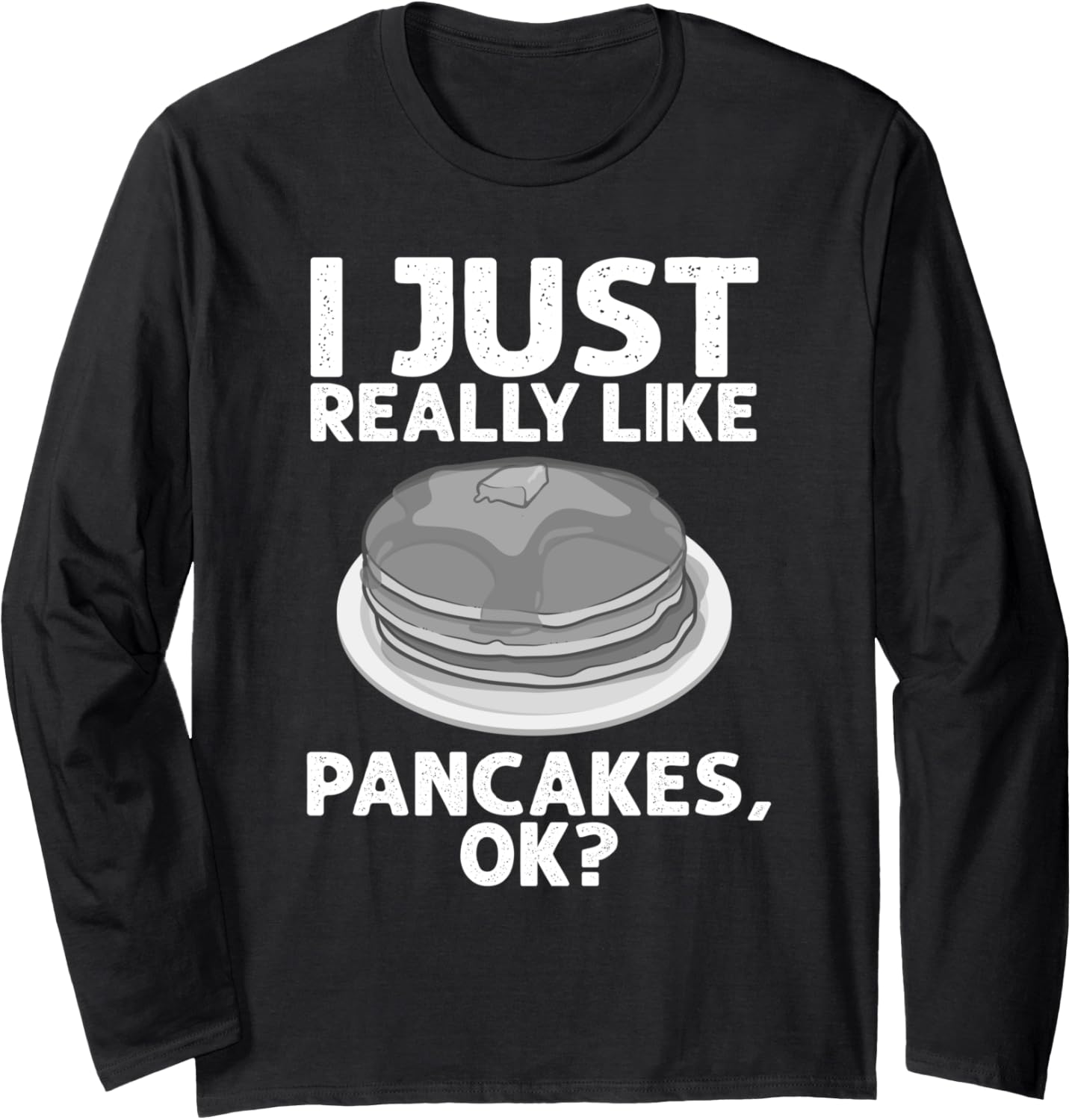 Funny Pancake Art Men Women Pancake Maker Breakfast Pancakes Long Sleeve