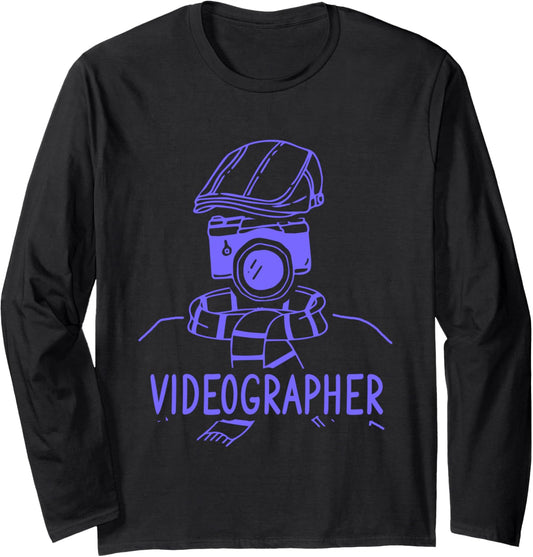 Videographer Instructing Videography Filmmaker Long Sleeve