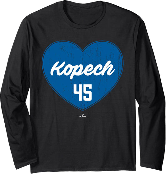 Distressed Heart Michael Kopech Los Angeles Baseball MLBPA Long Sleeve