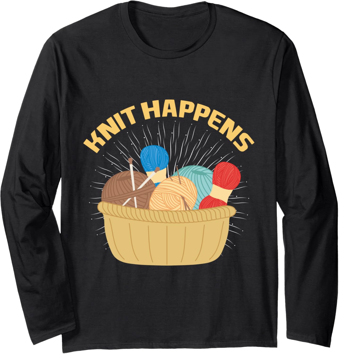 Yarn Collection KNIT HAPPENS Funny Yarn Collector Long Sleeve