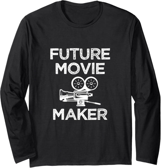 Vintage Future Movie Maker For Student Director Filmmaker Long Sleeve