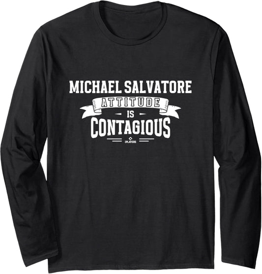 Attitude Is Contagious Michael Salvatore Prospect Baseball Long Sleeve