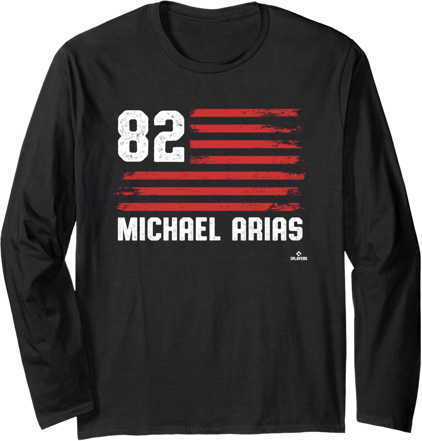 Flag Stripes Michael Arias Chicago Baseball MLBPA Long Sleeve