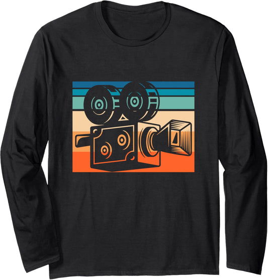 Videographer Retro Videography Filmmaker Long Sleeve