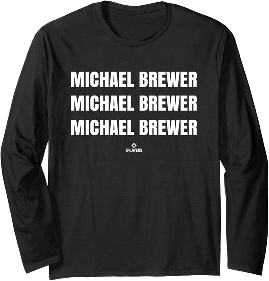 Chant Michael Brewer Prospect Baseball Fan Gear Long Sleeve