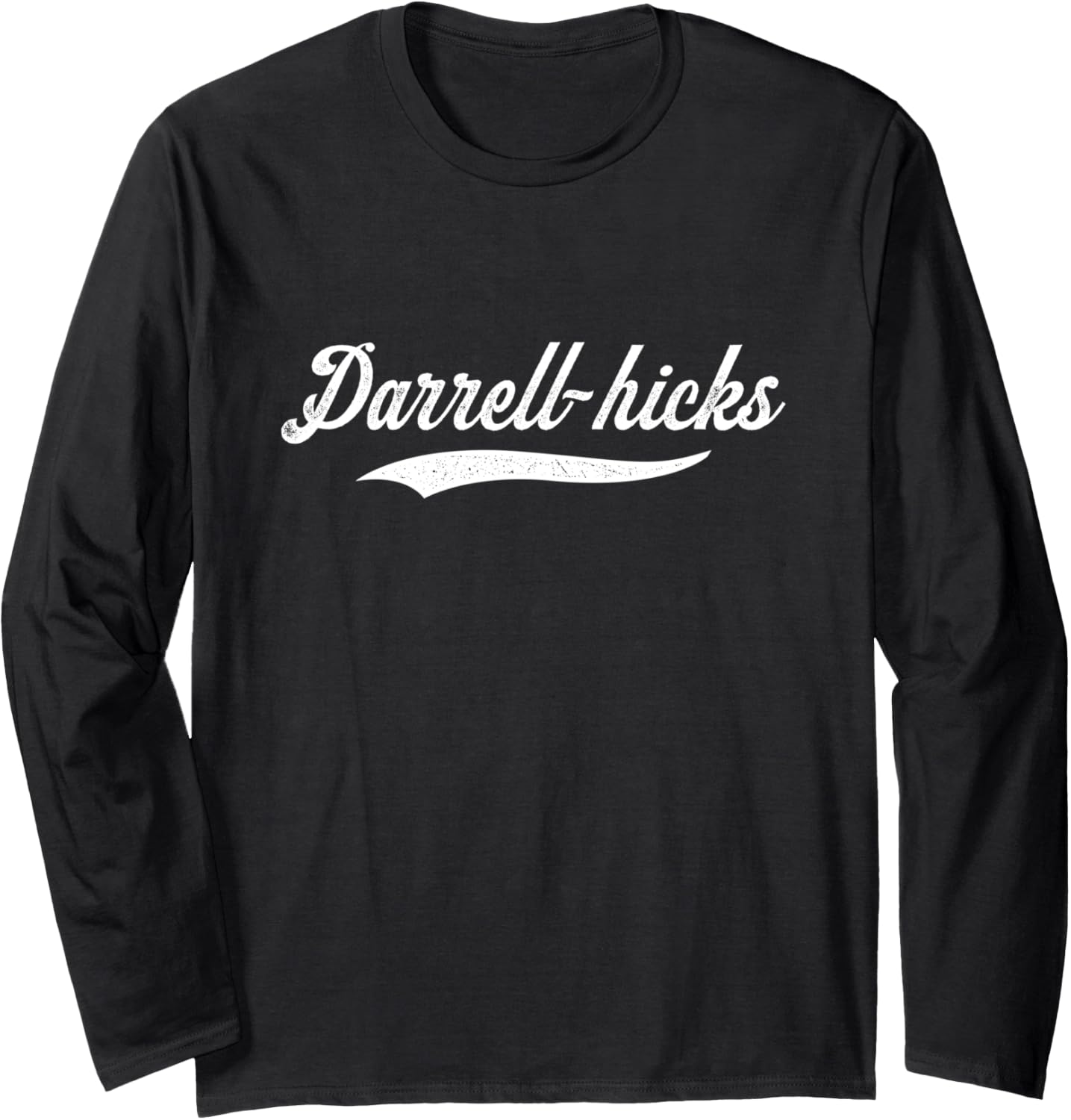 Distressed Script Michael Darrell-Hicks Prospect Baseball Long Sleeve