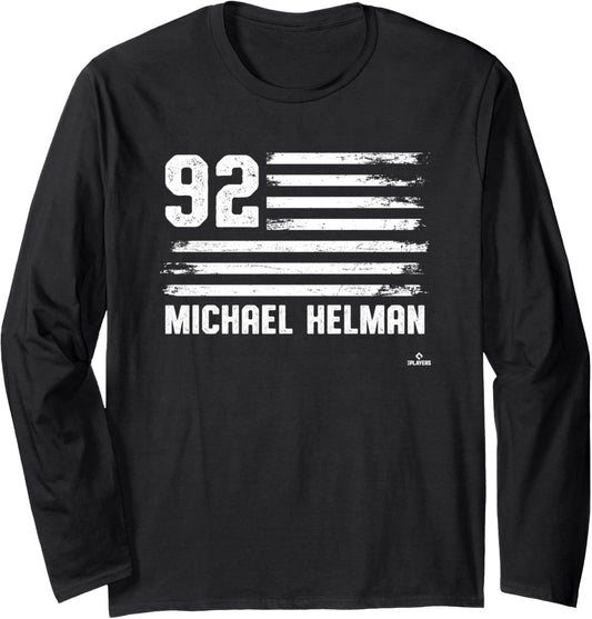Flag Stripes Michael Helman Minnesota Baseball MLBPA Long Sleeve