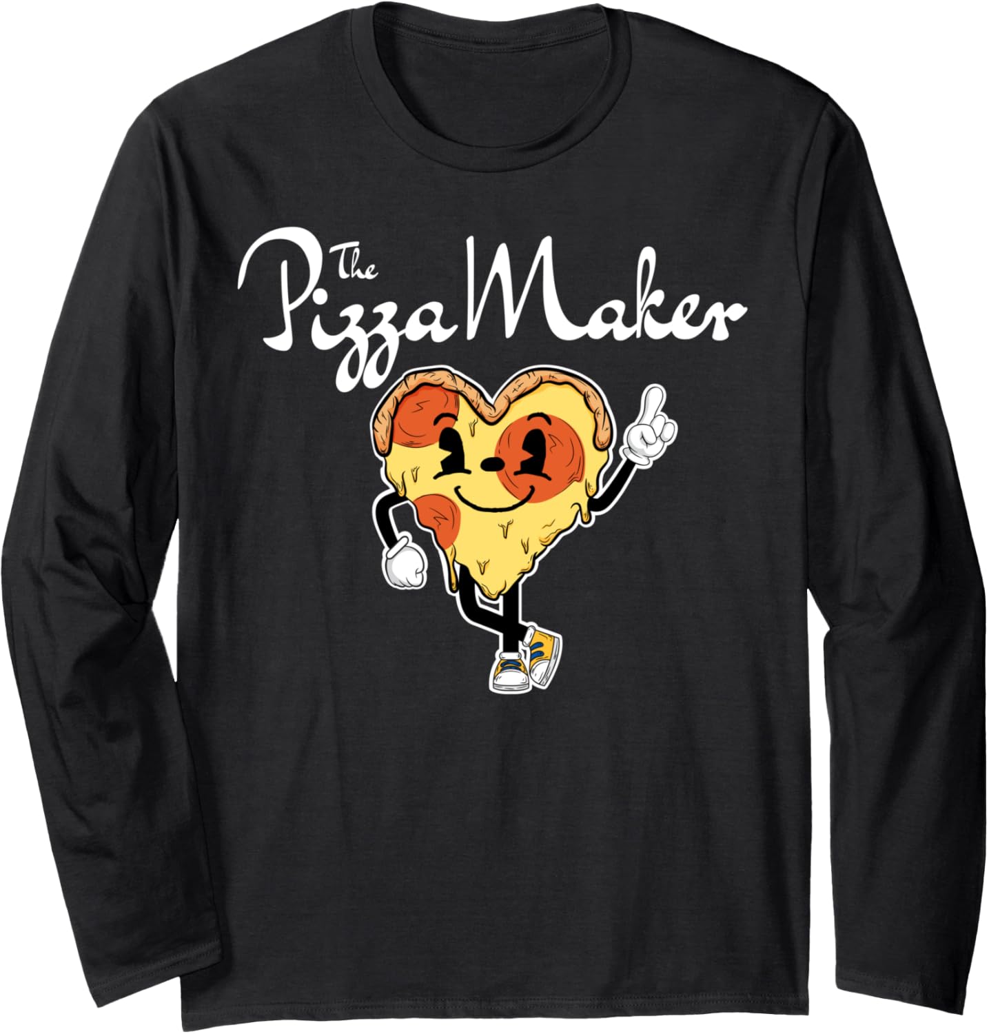 Funny Pizzaiolo Pizza Man Making A Pizza - The Pizza Maker Long Sleeve