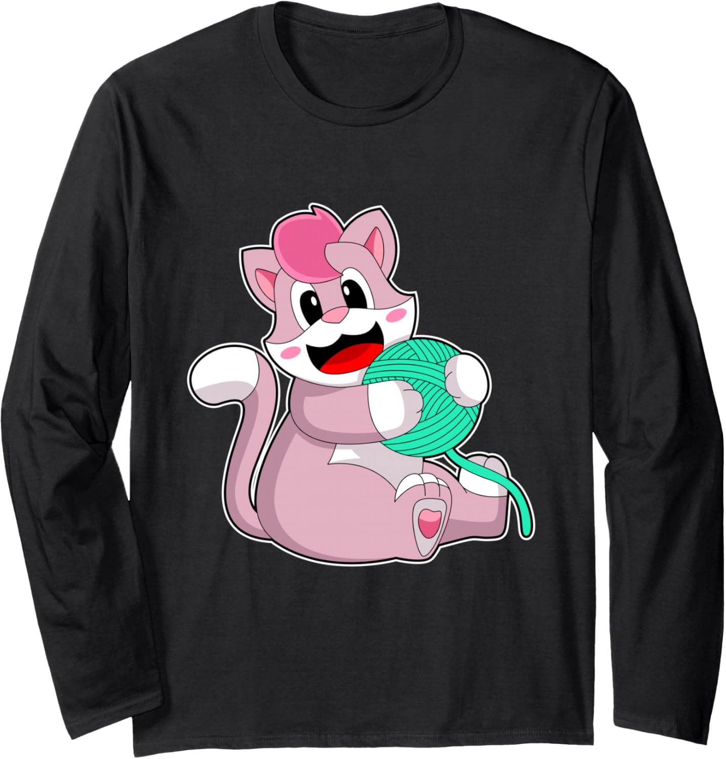 Cat Ball of yarn Long Sleeve