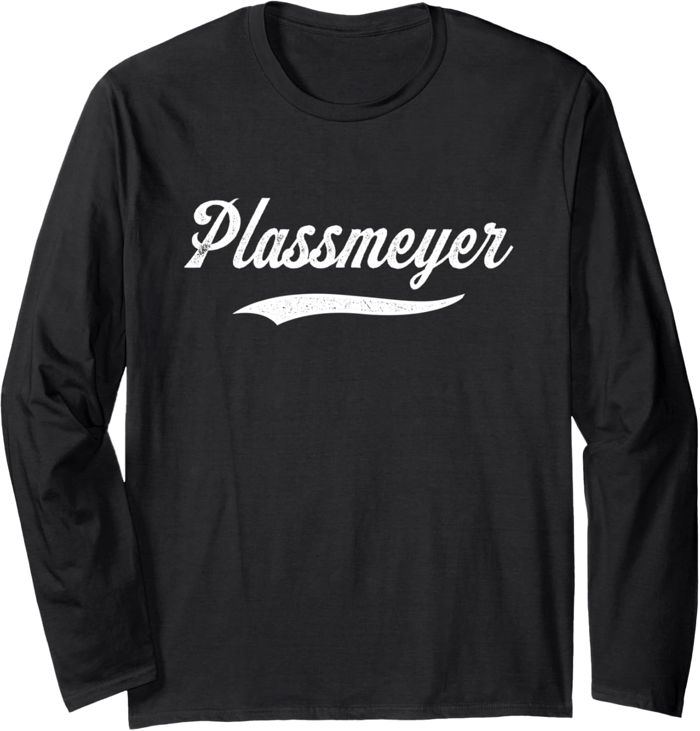 Distressed Script Michael Plassmeyer Prospect Baseball Fan Long Sleeve