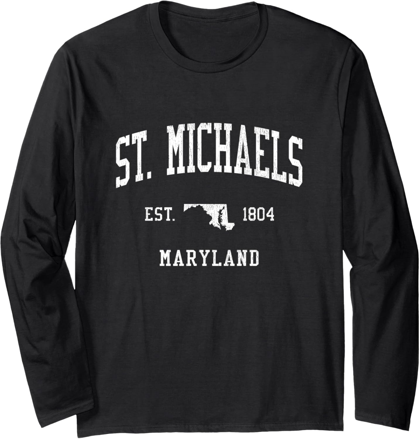 St. Michaels MD Vintage Athletic Sports JS01 Long Sleeve